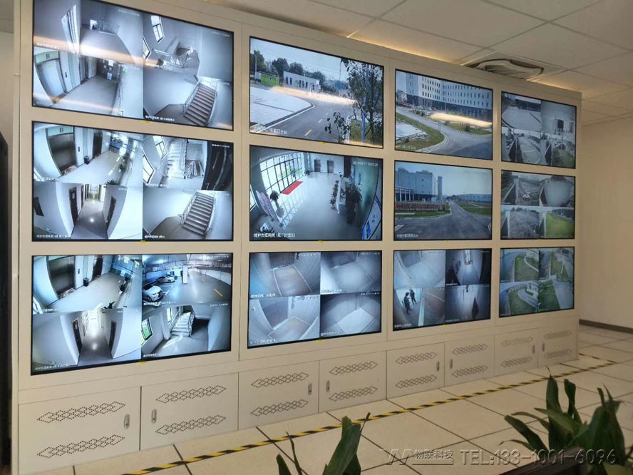高新区高清视频监控拼接屏安装